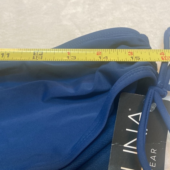 CATALINA NWT Size L Navy Side Tie Bikini Swim Suit Bottom - Picture 2 of 9